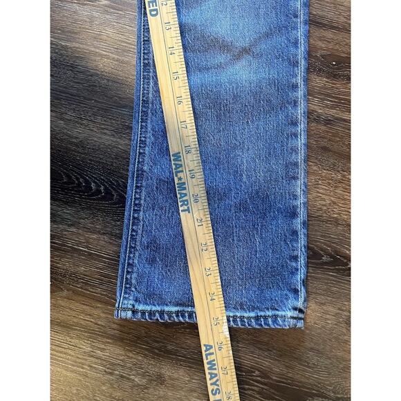 Jcrew Women’s High Rise Crop Flare 27 Denim Jeans Medium Wash - Picture 6 of 6